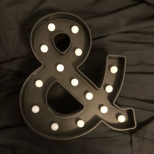 & Light Up Sign